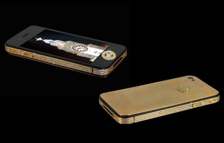 El segundo celular mas caro del mudo: Stuart Hughes iPhone 4s Elite Gold - usd 9,4 millones