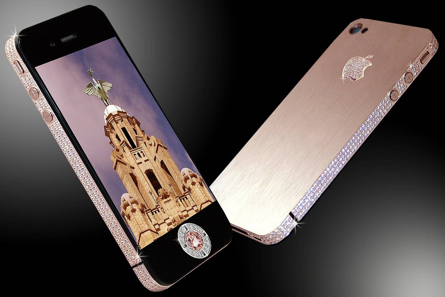 El tercer celular mas caro: Stuart Hughes iPhone 4 Diamond Rose - usd 8 millones